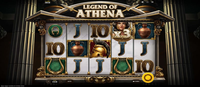 jackpot de la leyenda de atenea