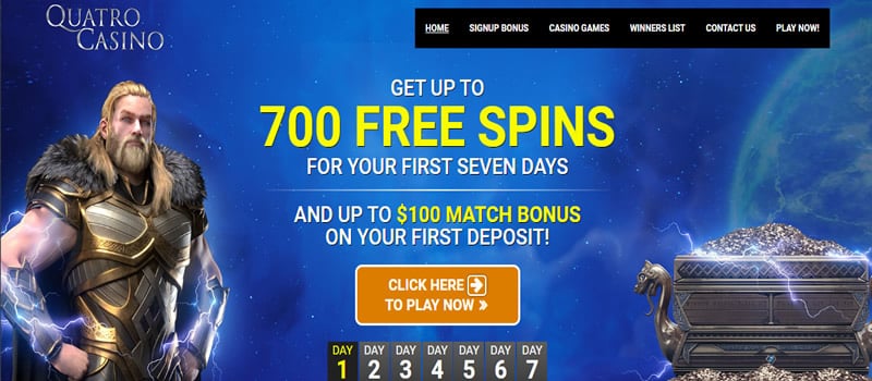 Bono quatro casino 700 giros gratis